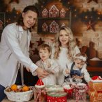 familie cu copii sedinta foto craciun Bucuresti